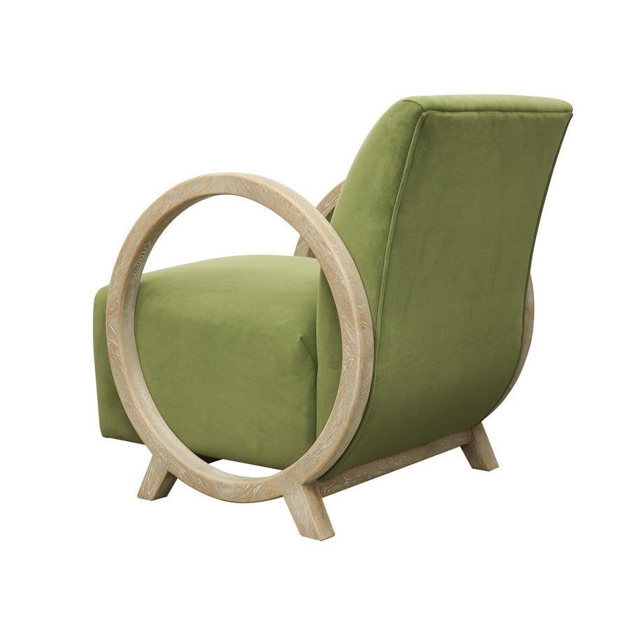 Palm Beach Circle Chair - Green & Light Wash