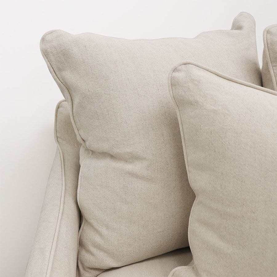 Relaxed Slip-Cover Armchair - Oatmeal