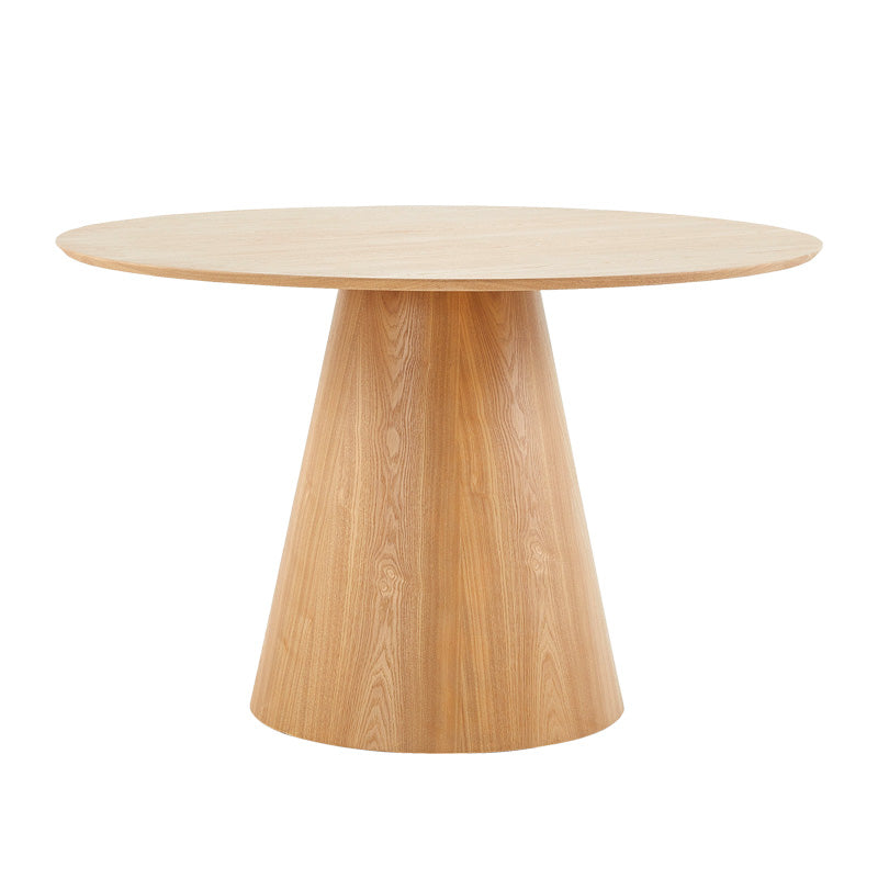 Round Oak Pedestal Dining Table 120cm