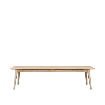 Scandi Oak Slot Detail Dining Bench 180cm - Natural