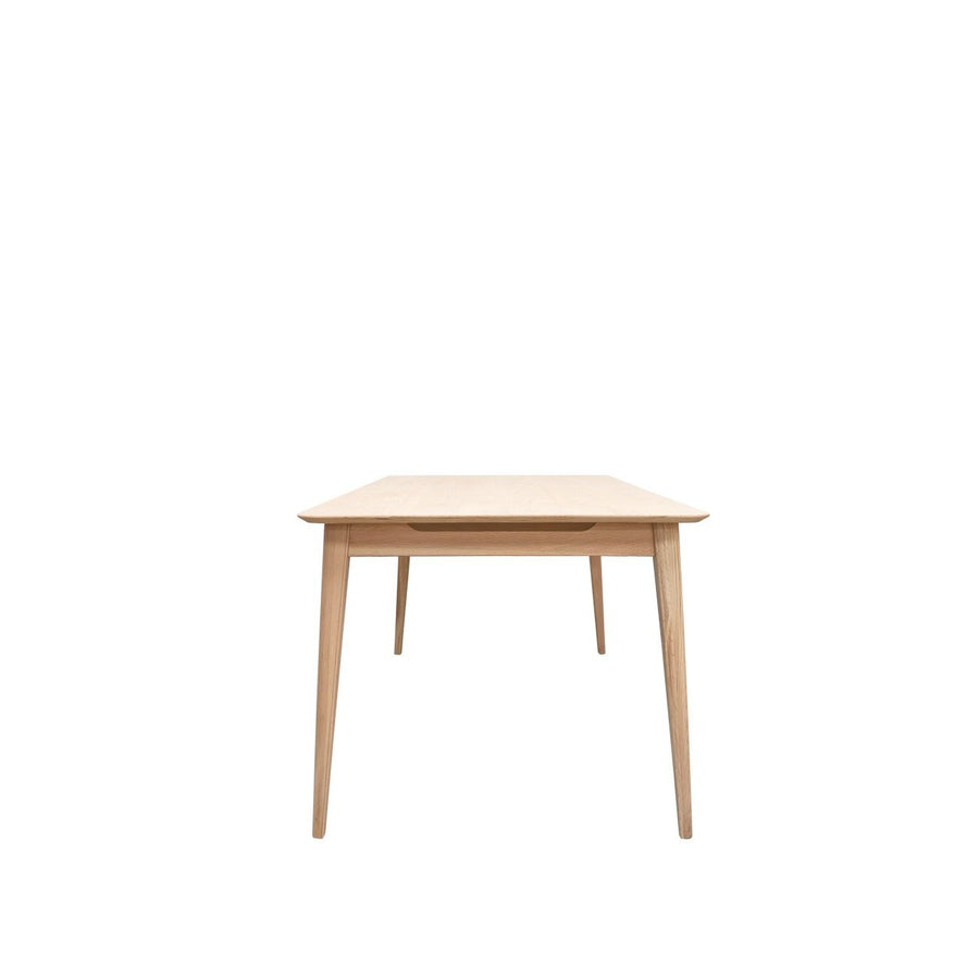 Scandi Oak Slot Detail Dining Table 180cm - Natural