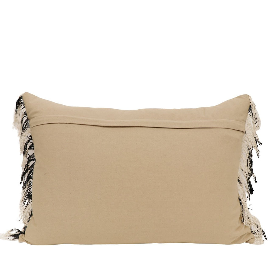 Static Rectangular Cushion - Natural & Grey