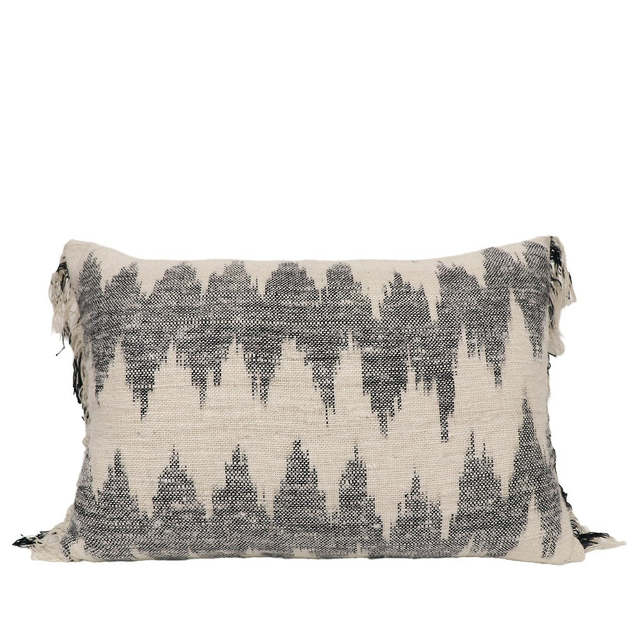 Static Rectangular Cushion - Natural & Grey