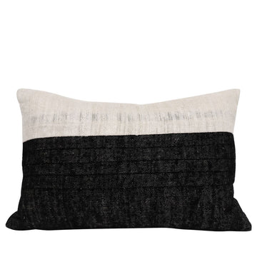 Two Thirds Black Rectangular Cushion