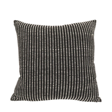 Vertical Narrow Striped Cushion - Black