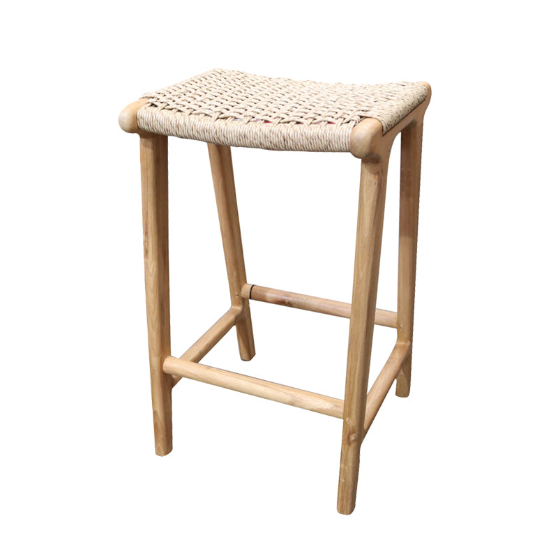 Woven Top Barstool - Natural