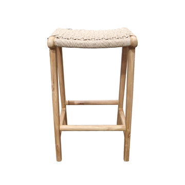 Woven Top Barstool - Natural